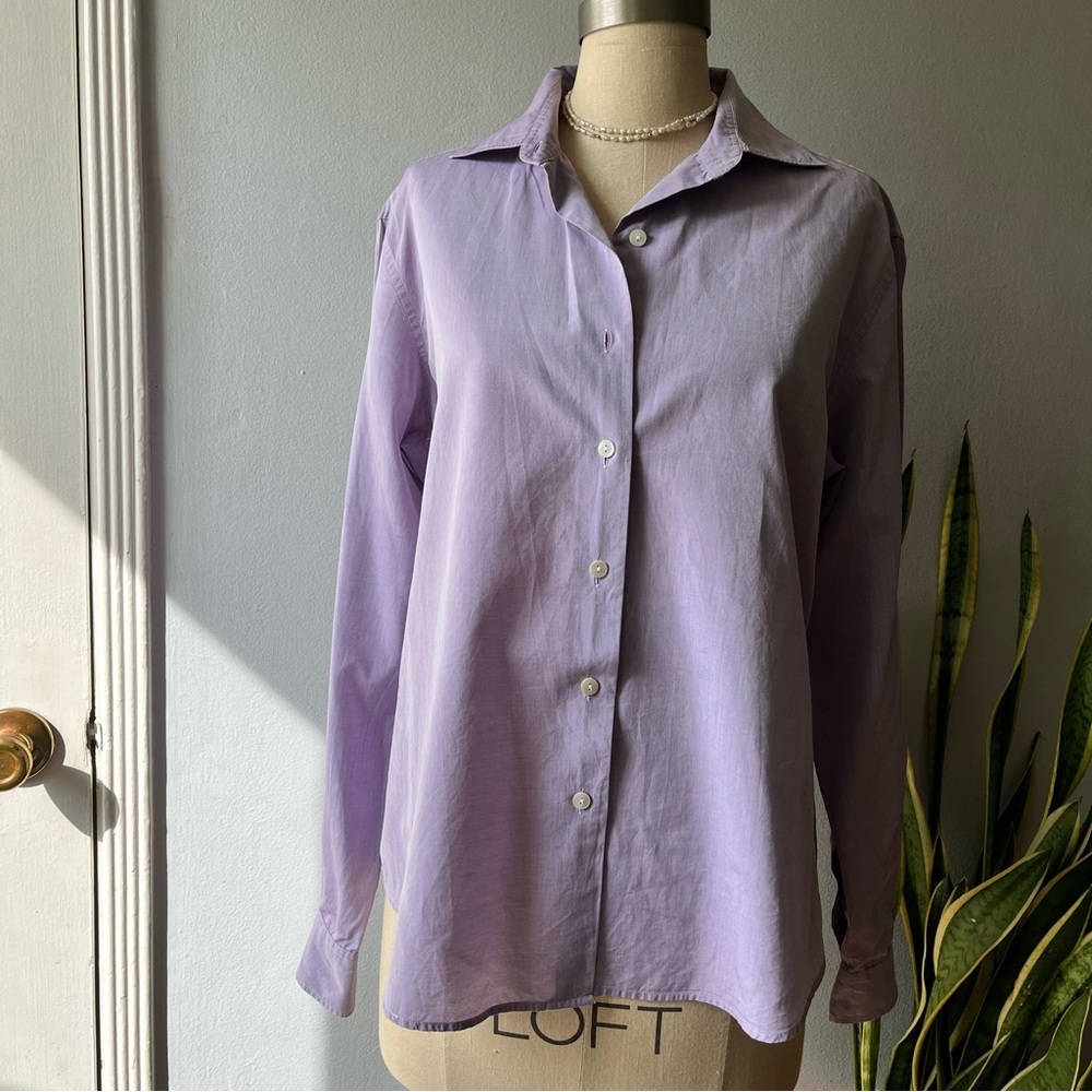Façonnable•Lavender Button Up Dress Shirt•sz XL